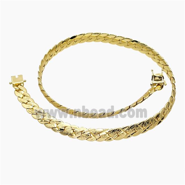 Copper Necklace Gold Plated