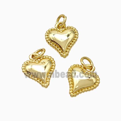 Copper Heart Pendant Gold Plated