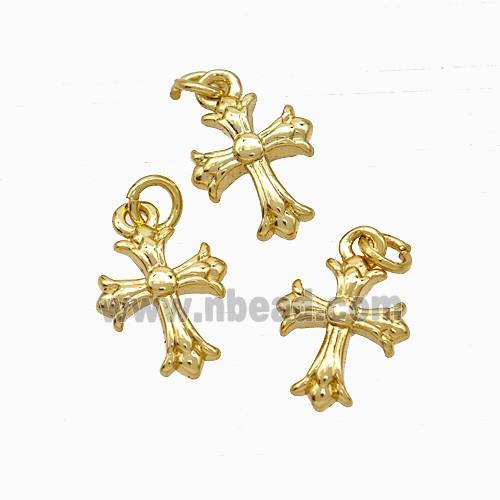 Copper Cross Pendant Gold Plated