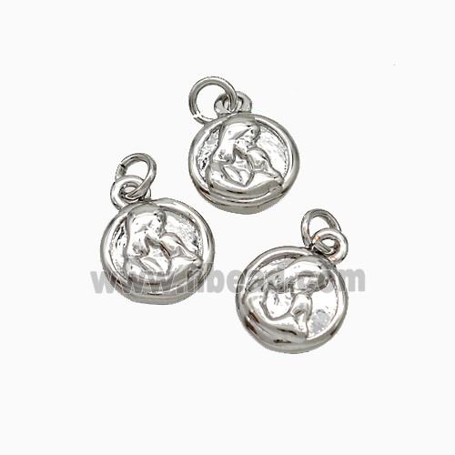 Copper Mother Pendant Love Platinum Plated