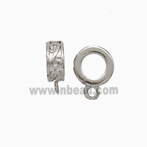 Copper Hanger Bail Platinum Plated