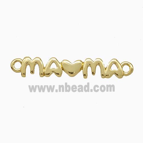 Copper Mama Connector Heart Gold Plated