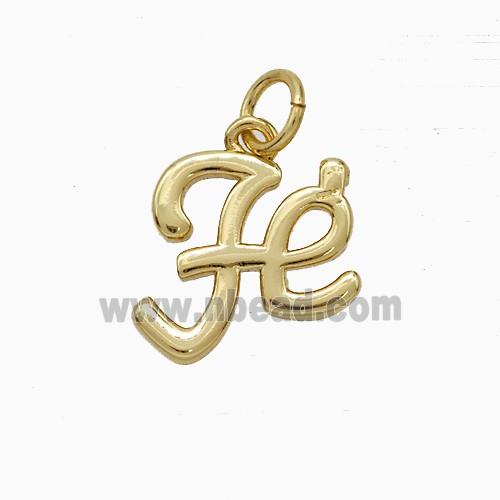 Copper Fe Pendant Gold Plated