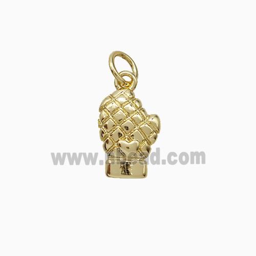 Copper Glove Pendant Gold Plated