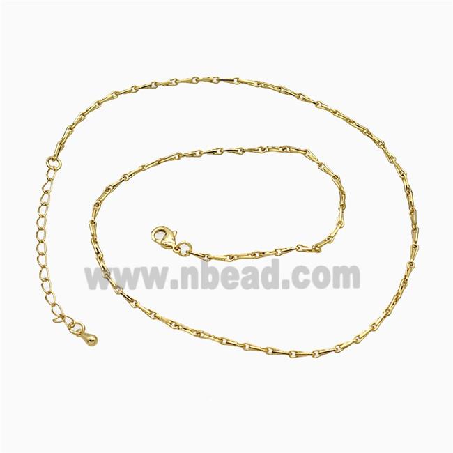 Copper Necklace Chain Gold Plated