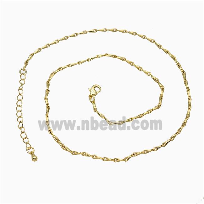 Copper Necklace Chain Gold Plated