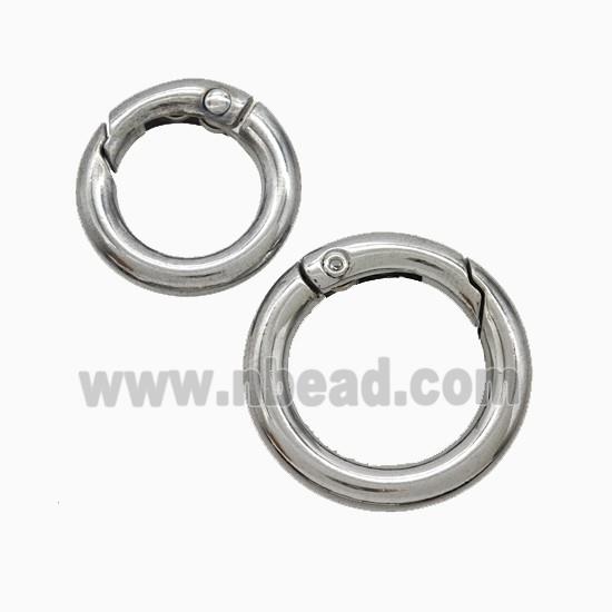 Copper Carabiner Clasp Platinum Plated