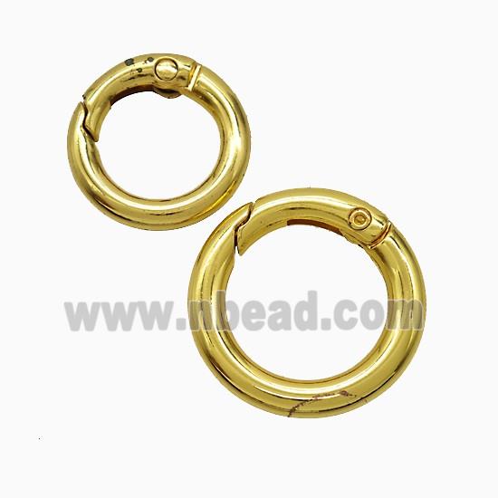 Copper Carabiner Clasp Gold Plated