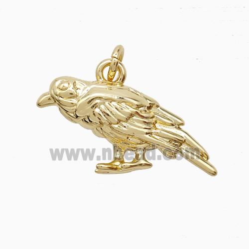 Copper Birds Pendant Gold Plated