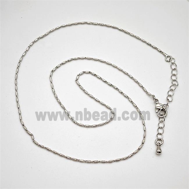 Copper Necklace Chain Platinum Plated