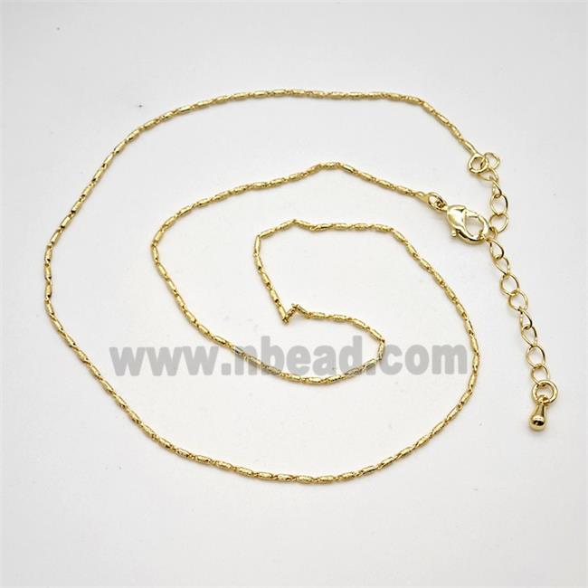 Copper Necklace Chain Gold Plated