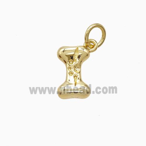 Copper Dumbbell Pendant Sports Gold Plated