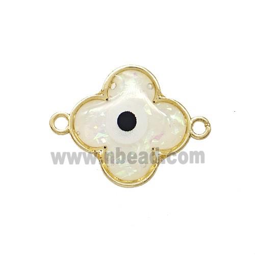 Copper Pendant Pave Resin, Gold Plated