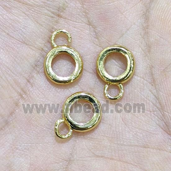 Copper pendant, gold plated