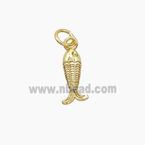 Copper Fish Pendant Gold Plated