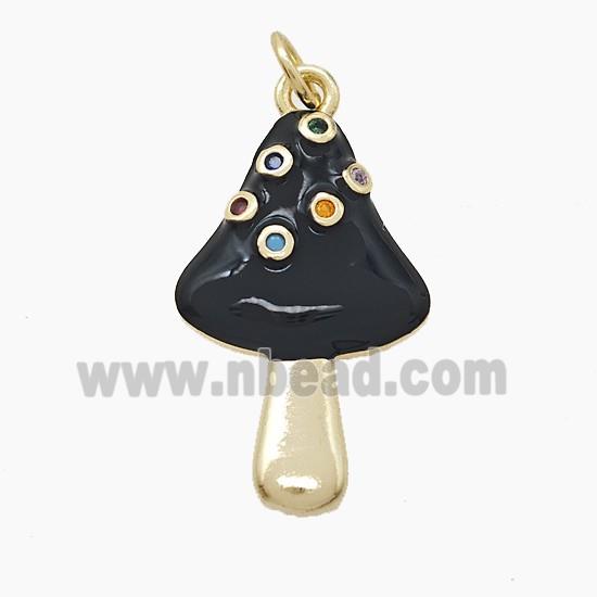 Enamel Copper Pendant, Gold Plated