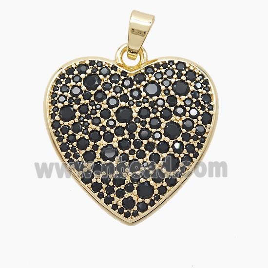 Copper Pendant Pave Zircon, Gold Plated