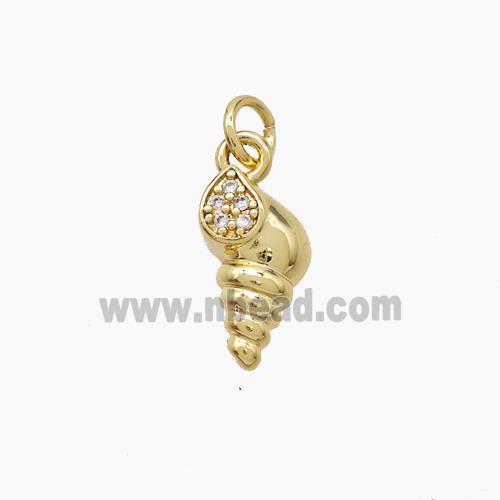 Copper Pendant, Gold Plated