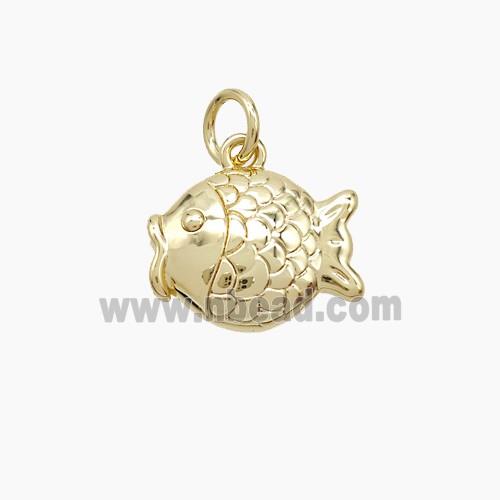 Copper Pendant, Gold Plated