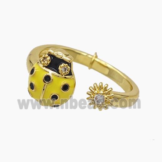 Copper Pendant Pave Zircon, Gold Plated