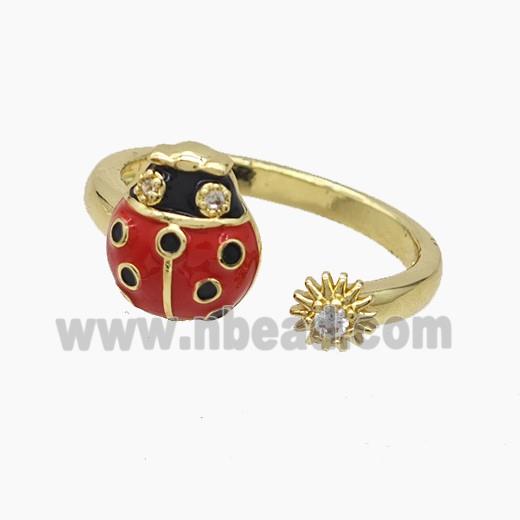 Copper Pendant Pave Zircon, Gold Plated