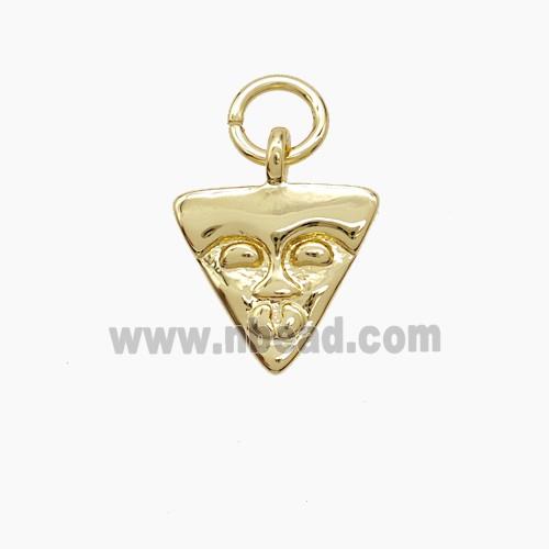 Copper Pendant, Gold Plated