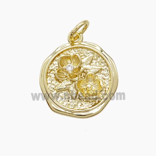 Copper Pendant, Gold Plated