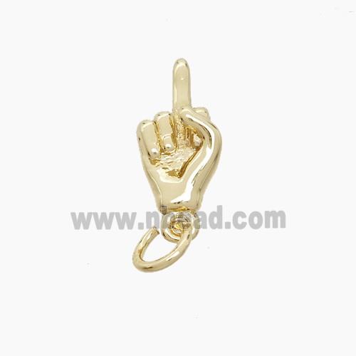 Copper Pendant, Gold Plated
