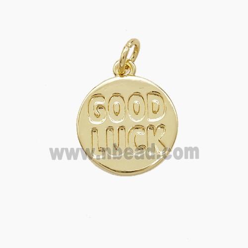 Copper Pendant, Gold Plated
