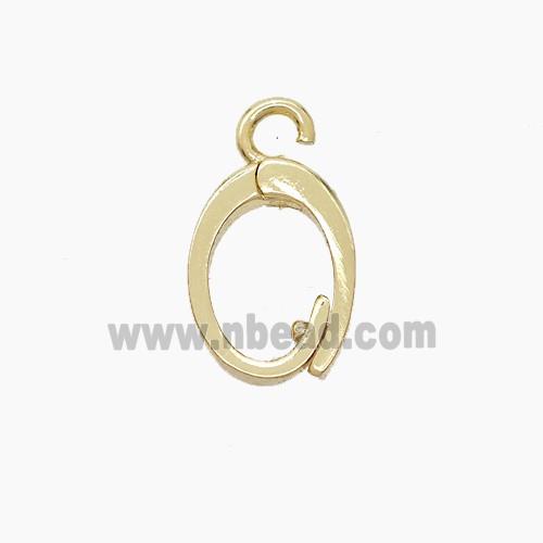 Copper Pendant, Gold Plated