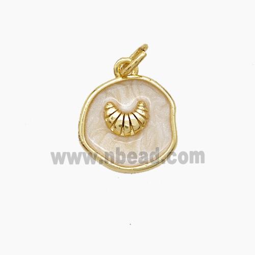 Copper Pendant, Gold Plated