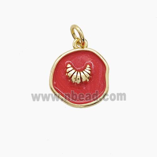 Copper Pendant, Gold Plated