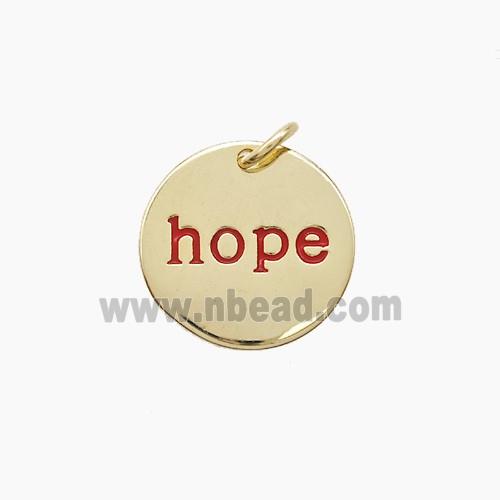 Copper Pendant, Gold Plated