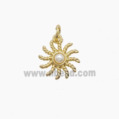 Copper Pendant, Gold Plated