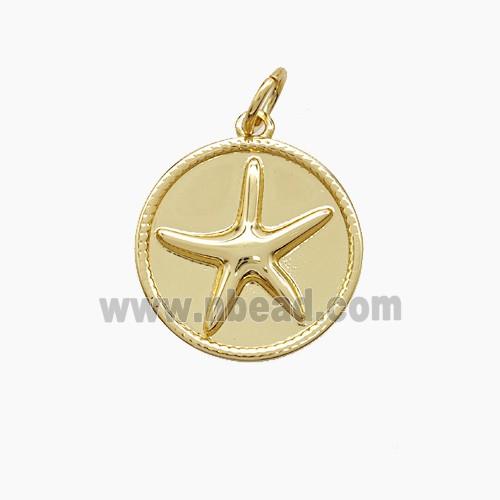 Copper Pendant, Gold Plated