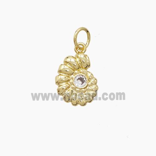 Copper Pendant, Gold Plated