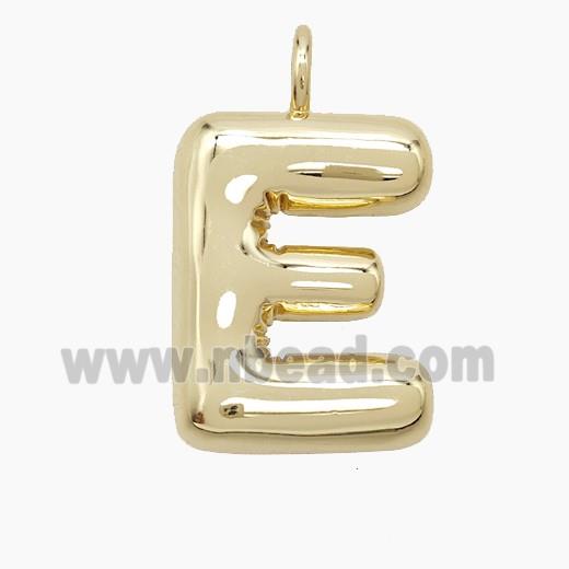 Copper letter Pendant, Gold Plated