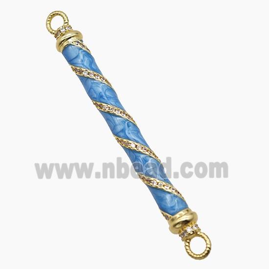 Enamel Copper Pendant, Gold Plated