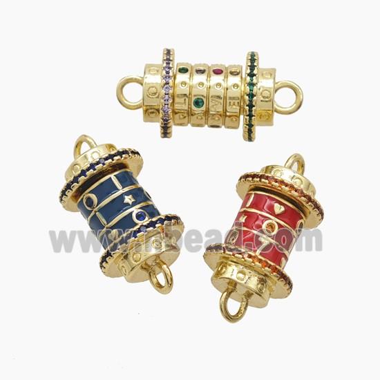 Enamel Copper Connector, Gold Plated