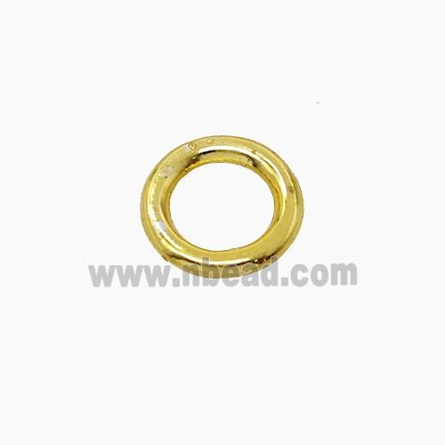 Zinc Alloy Circle Beads Gold Plated