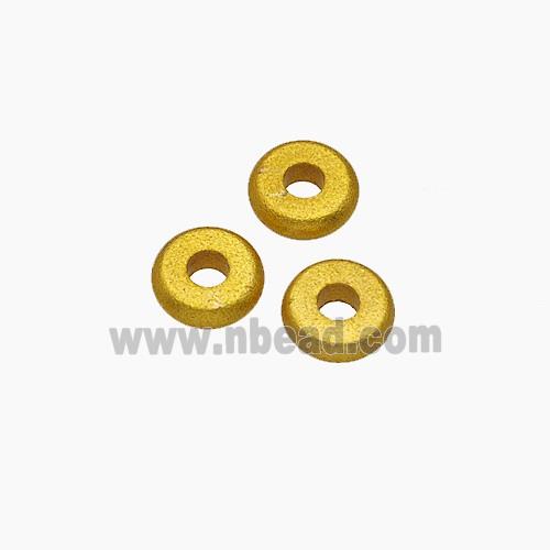 Zinc Alloy Heishi Beads Gold Plated