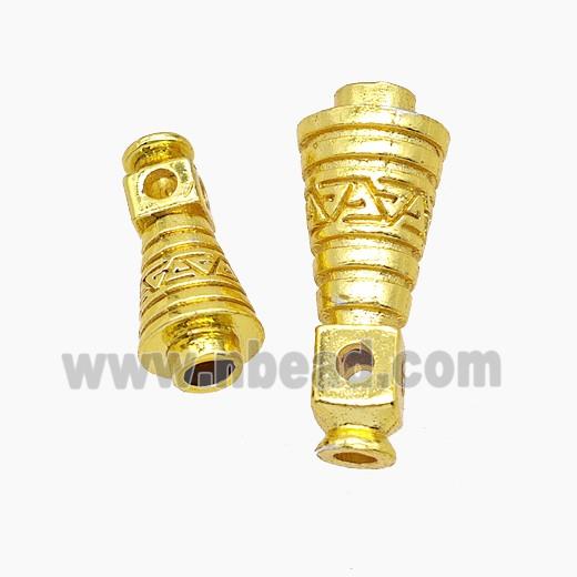Copper Guru Beads Gold Plated
