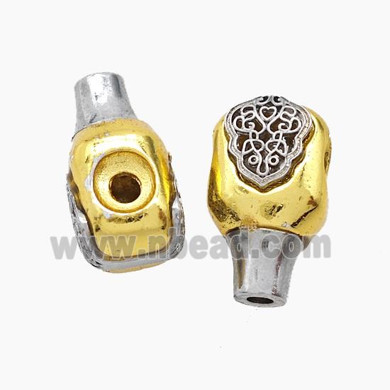 Tibetan Style Copper Guru Beads Antique Silver Gold