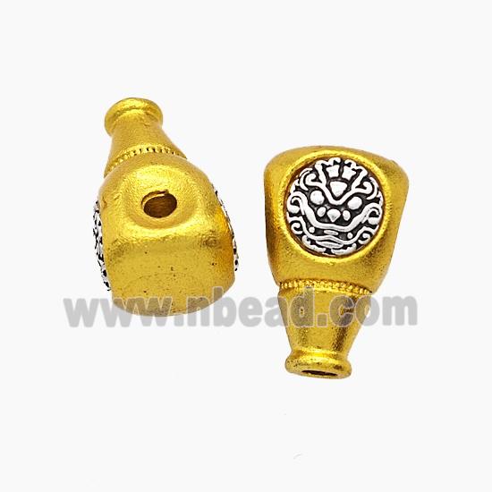 Tibetan Style Copper Guru Beads Antique Silver Gold