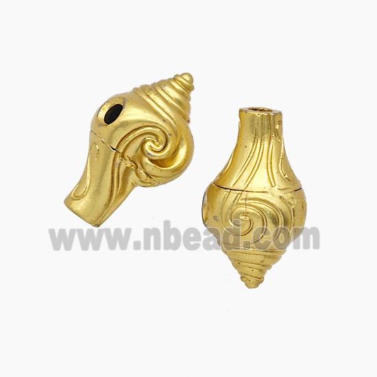 Tibetan Style Copper Guru Beads Gold Plated