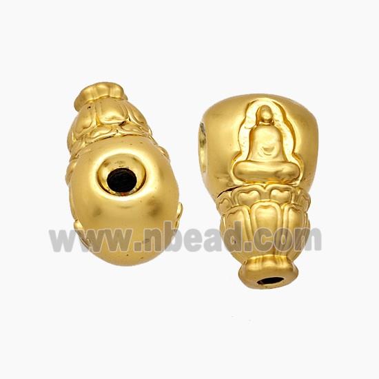 Tibetan Style Copper Guru Beads Buddha Gold Plated