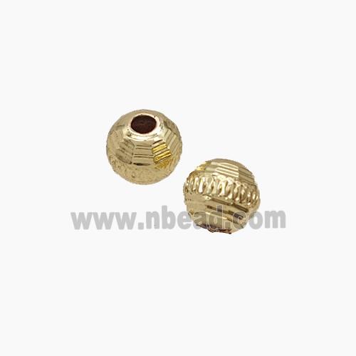 Copper Bead Pave Zircon, Silver Plated