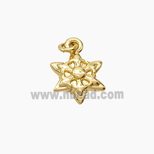 Copper Pendant, Gold Plated