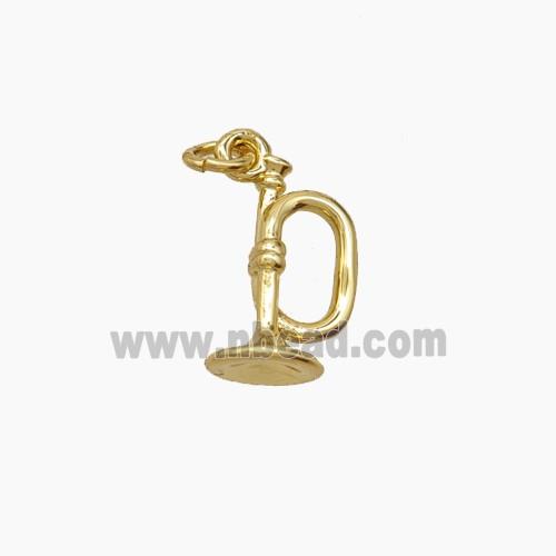 Copper Pendant, Gold Plated