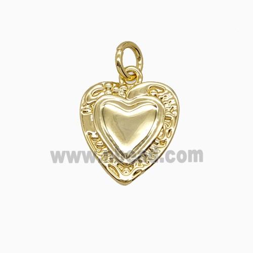 Copper Pendant, Gold Plated